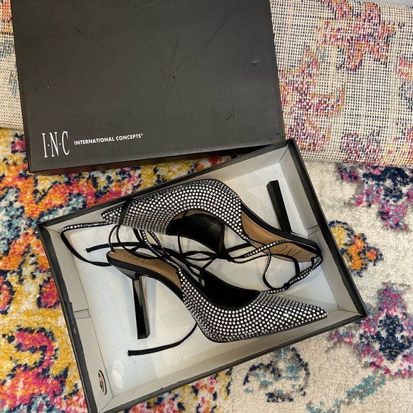 INC International Concepts NWT rhinestone high heels brand new - Picture 10 of 11
